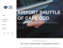 Tablet Screenshot of airportshuttleofcapecod.com